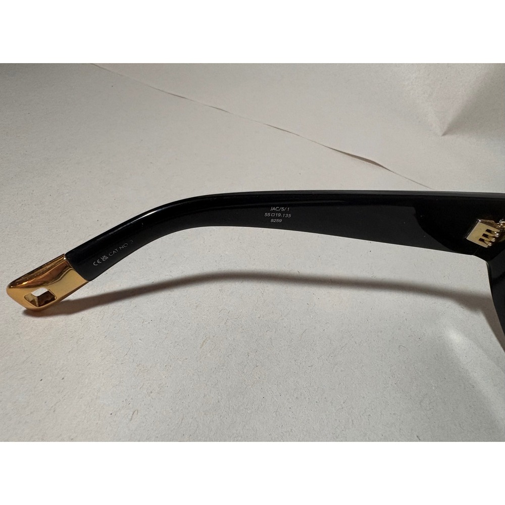 Jacquemus Sunglasses Black Acetate Oval‎ Gold Detail Women - Picture 8 of 12